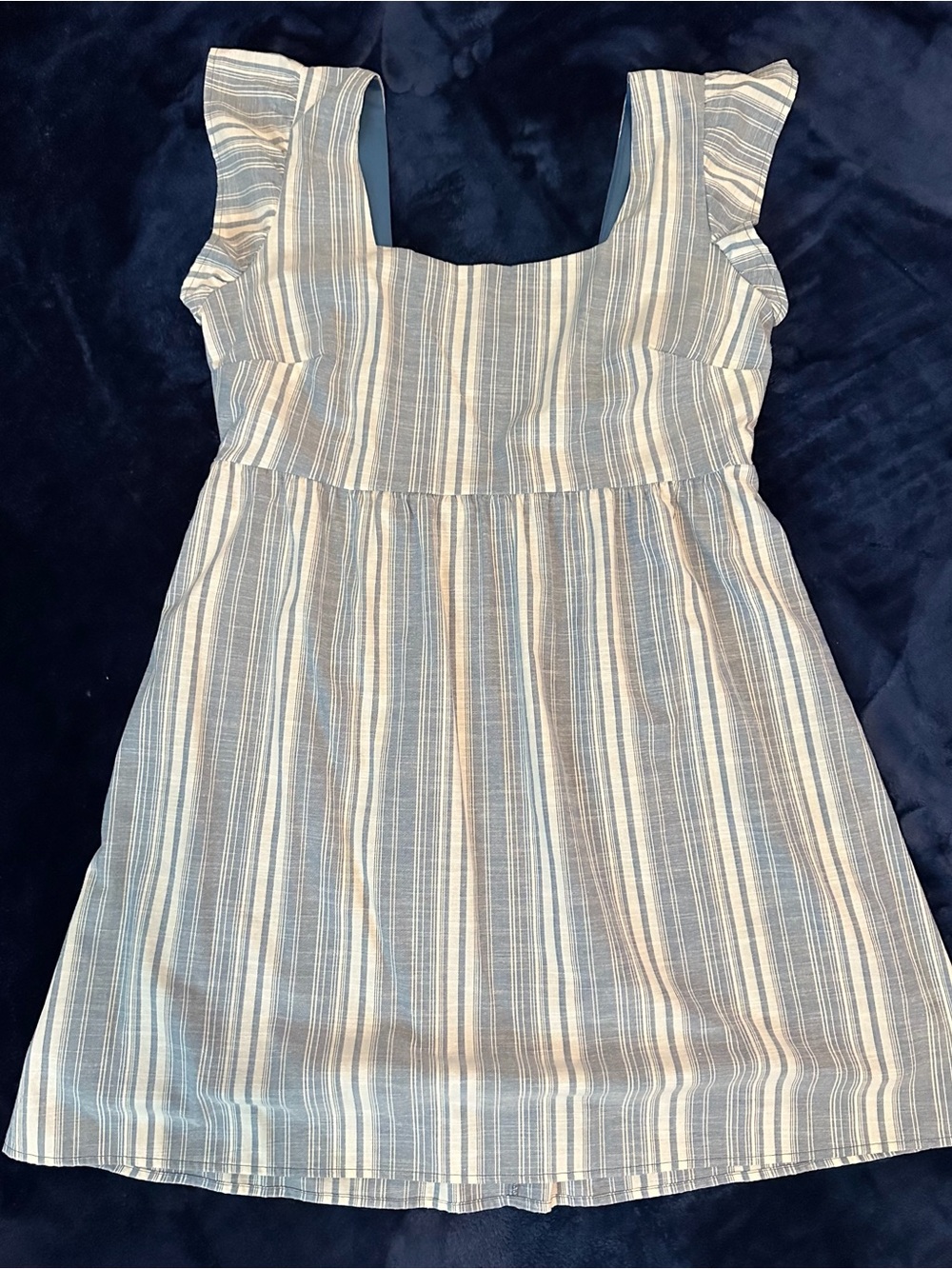 Women’s Blue and White Stripe Dress